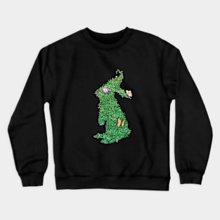 Plant Rabbit with Butterflies Crewneck Sweatshirt